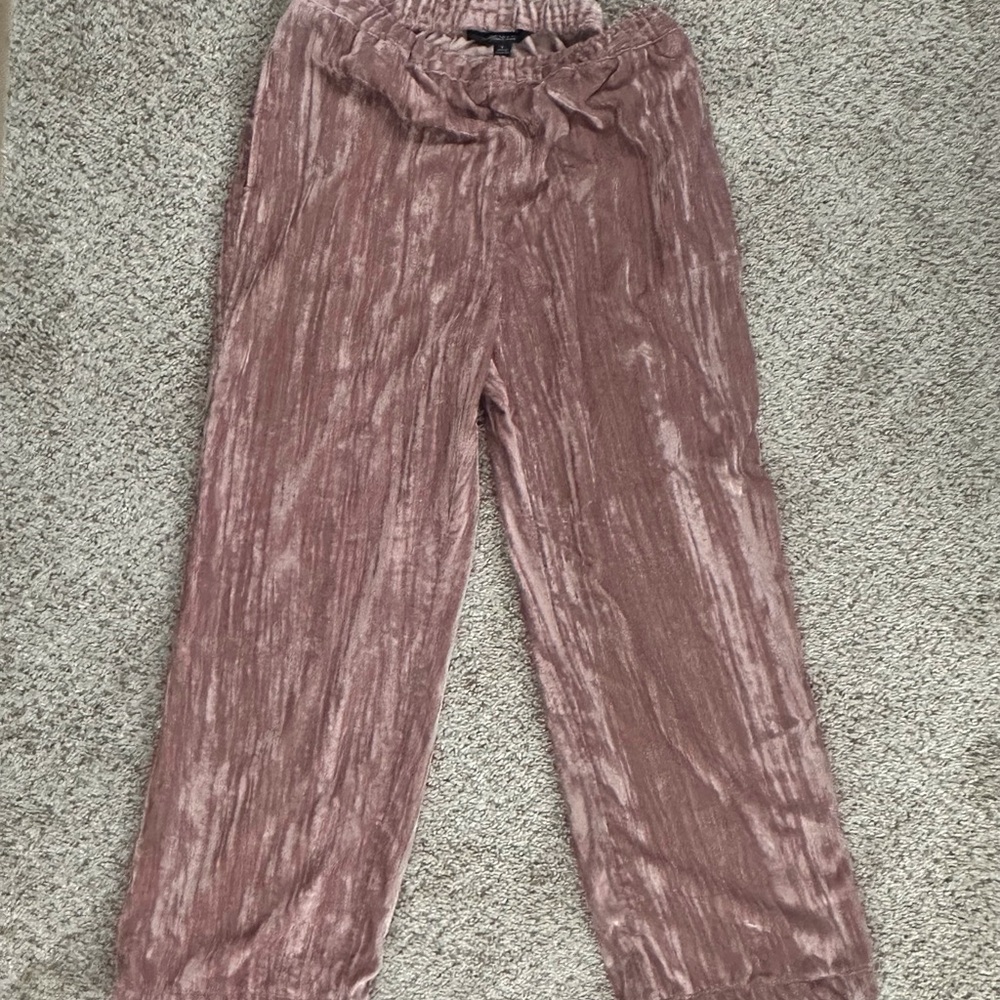 Marc New York Pink Velvet Textured Pants